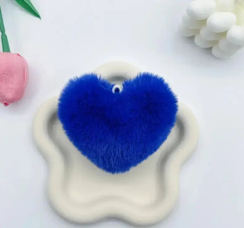 FS6860-Fuzzy Heart-Shaped Plush toy Zoe DIY Wholesale