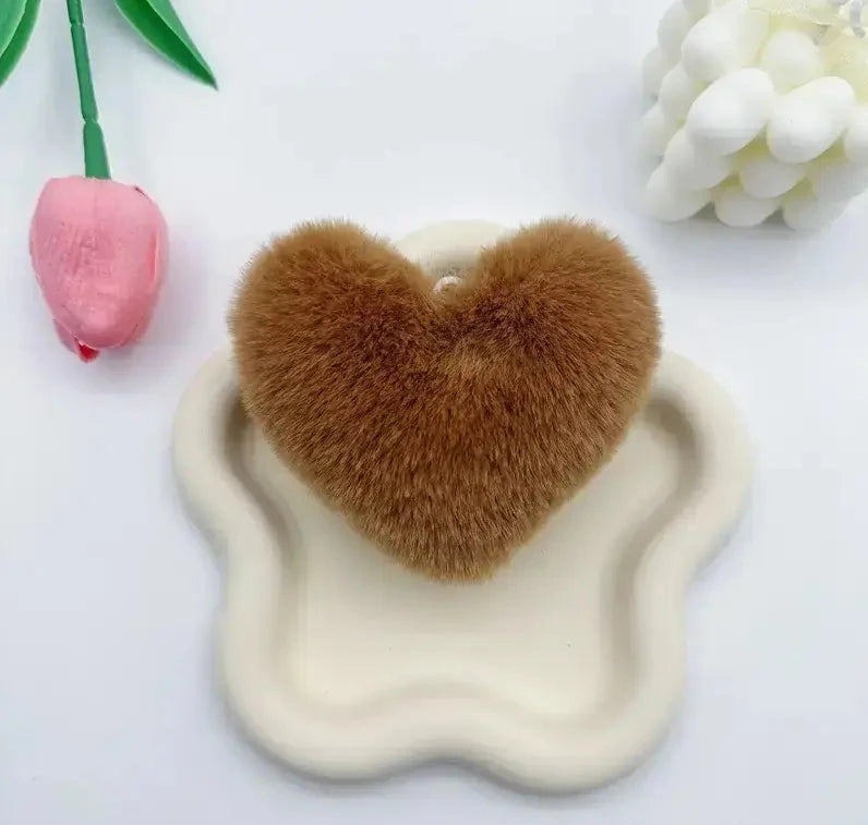 FS6860-Fuzzy Heart-Shaped Plush toy Zoe DIY Wholesale