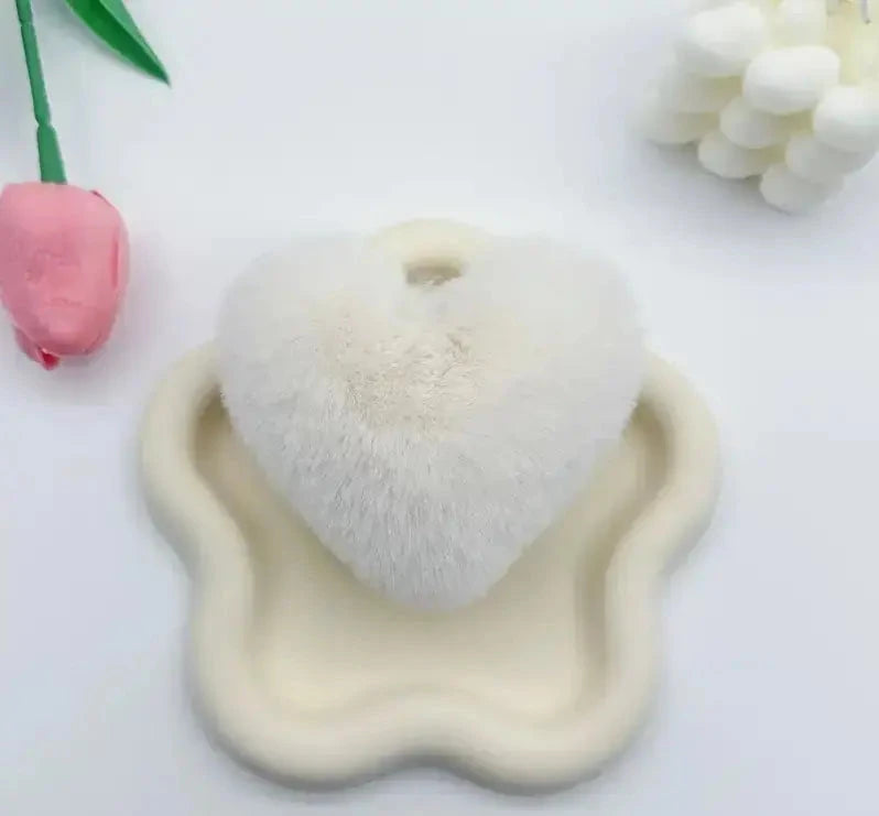 FS6860-Fuzzy Heart-Shaped Plush toy Zoe DIY Wholesale