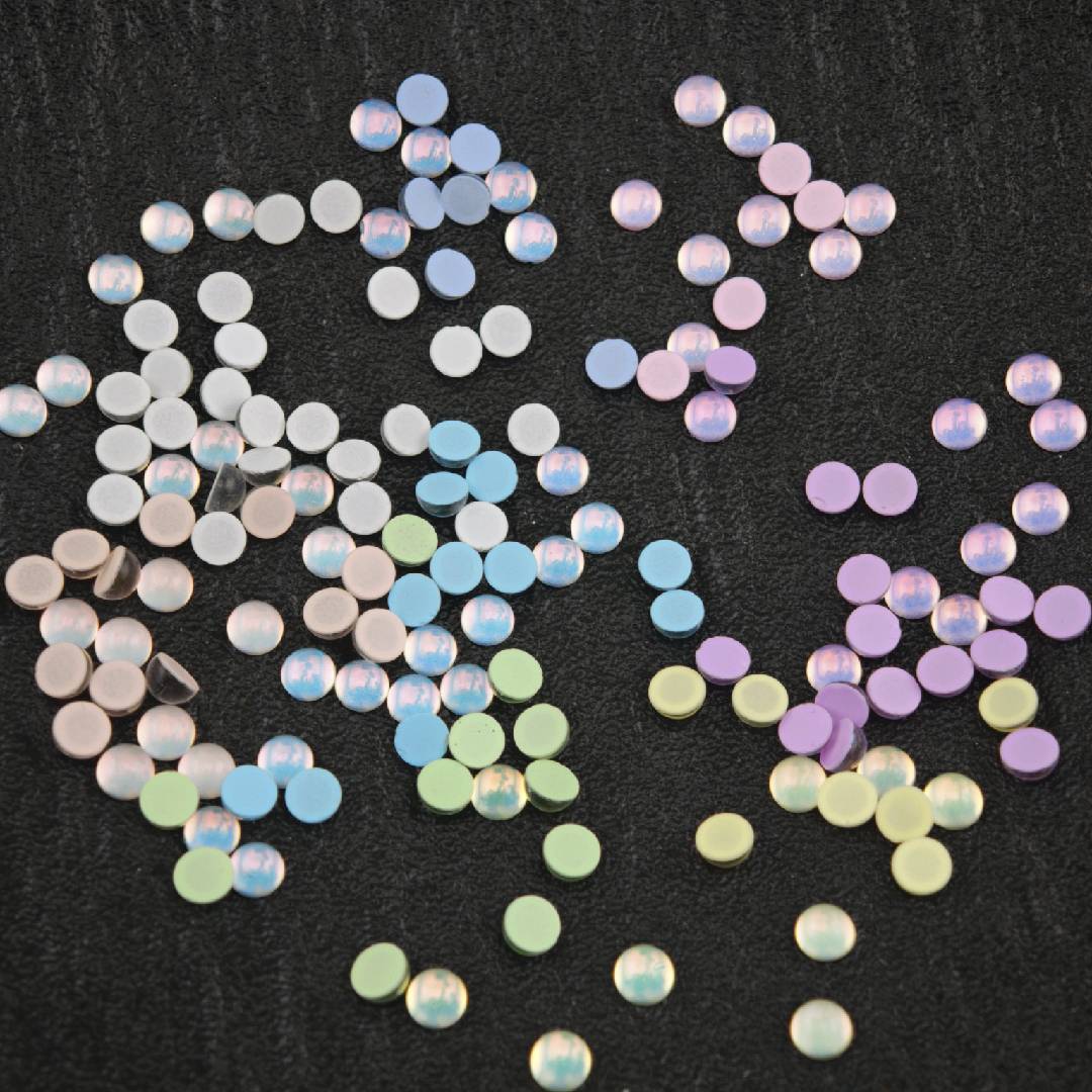 FS6869- 5mm Mocha Color Flat Bottom Semi-Circle Crystal Diamonds Zoe DIY Wholesale