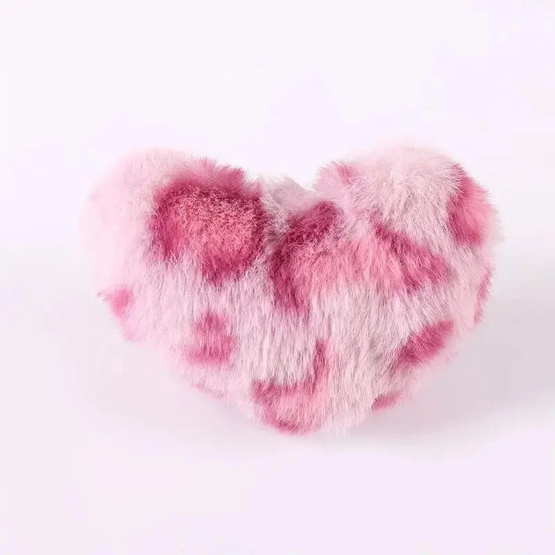 FS6860-Fuzzy Heart-Shaped Plush toy Zoe DIY Wholesale