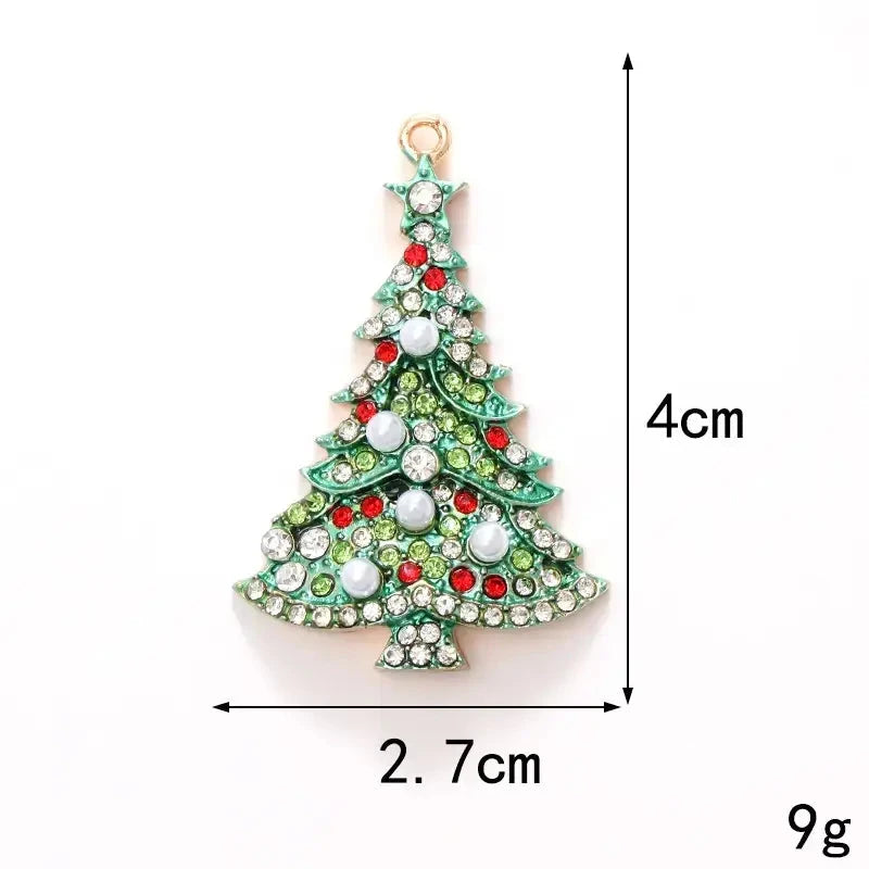 FS6904-27.5*41MM Christmas Tree Alloy Pendant for Making Bracelets, Necklaces, Earrings, DIY Jewellery Crafts Zoe DIY Wholesale