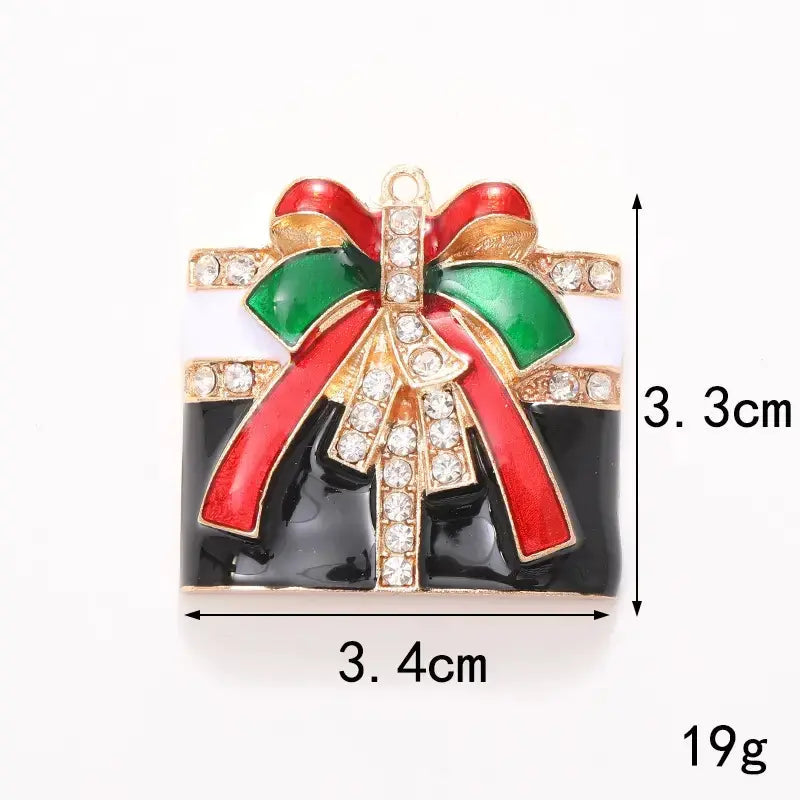 FS6908-34*33MM Christmas Gift Alloy Pendant for Making Bracelets, Necklaces, Earrings, DIY Jewellery Crafts Zoe DIY Wholesale