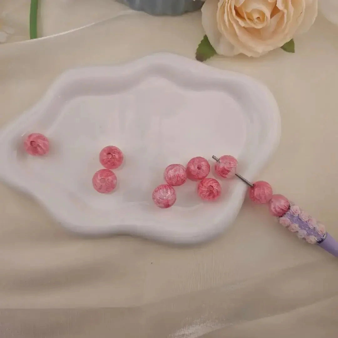 FS3055-10MM Oil Painting Resin Beads for Making Bracelets, Necklaces, Earrings, DIY Jewellery Crafts Zoe DIY Wholesale