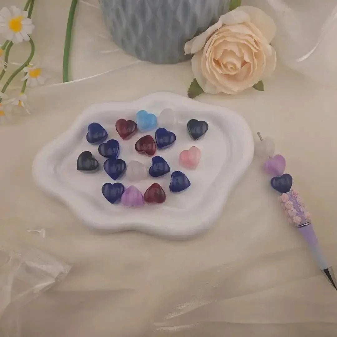 FS2268-20MM Cat Eye Heart Resin Beads for Making Bracelets, Necklaces, Earrings, DIY Jewellery Crafts Zoe DIY Wholesale