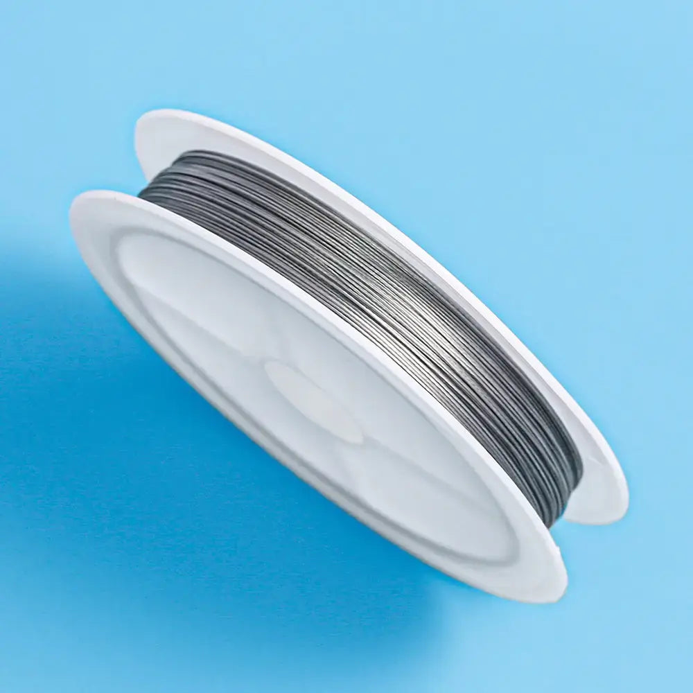 FS4418-0.45MM(about 25M/Roll) Silver Steel Wire For Multi-purpose, Jewelry, Decorative Objects, Floral Art Zoe DIY Wholesale