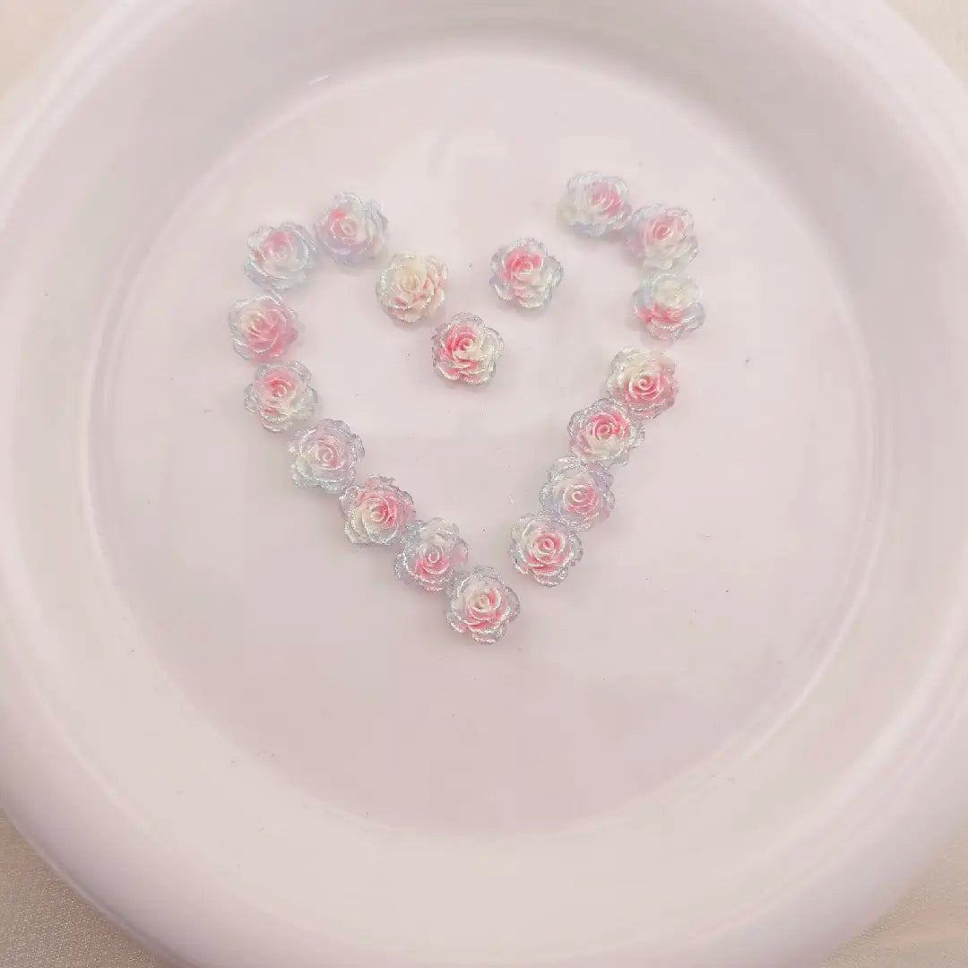 FS6081-10MM Luminous Soft Flower Charms For Nail Charms Zoe DIY Wholesale