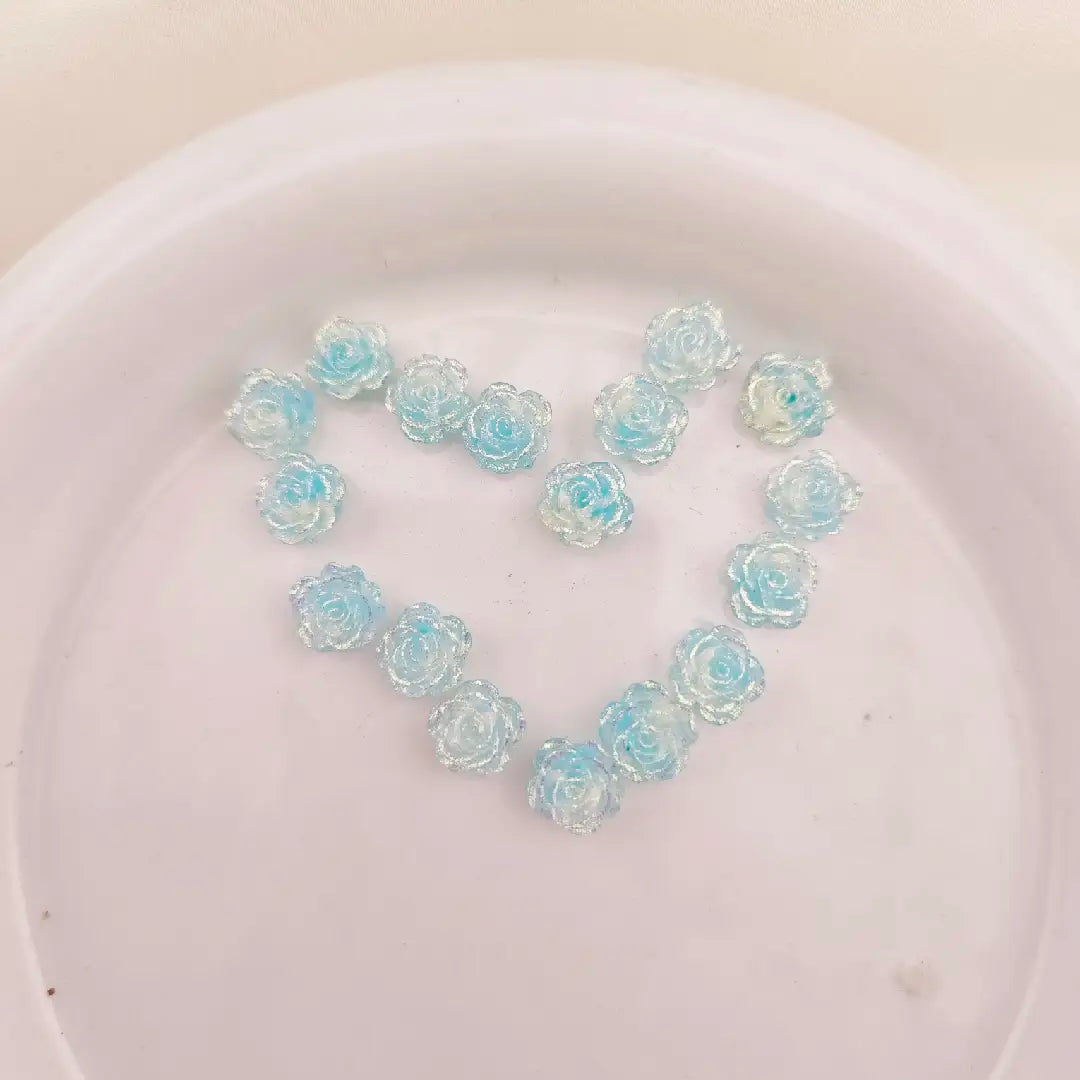 FS6081-10MM Luminous Soft Flower Charms For Nail Charms Zoe DIY Wholesale
