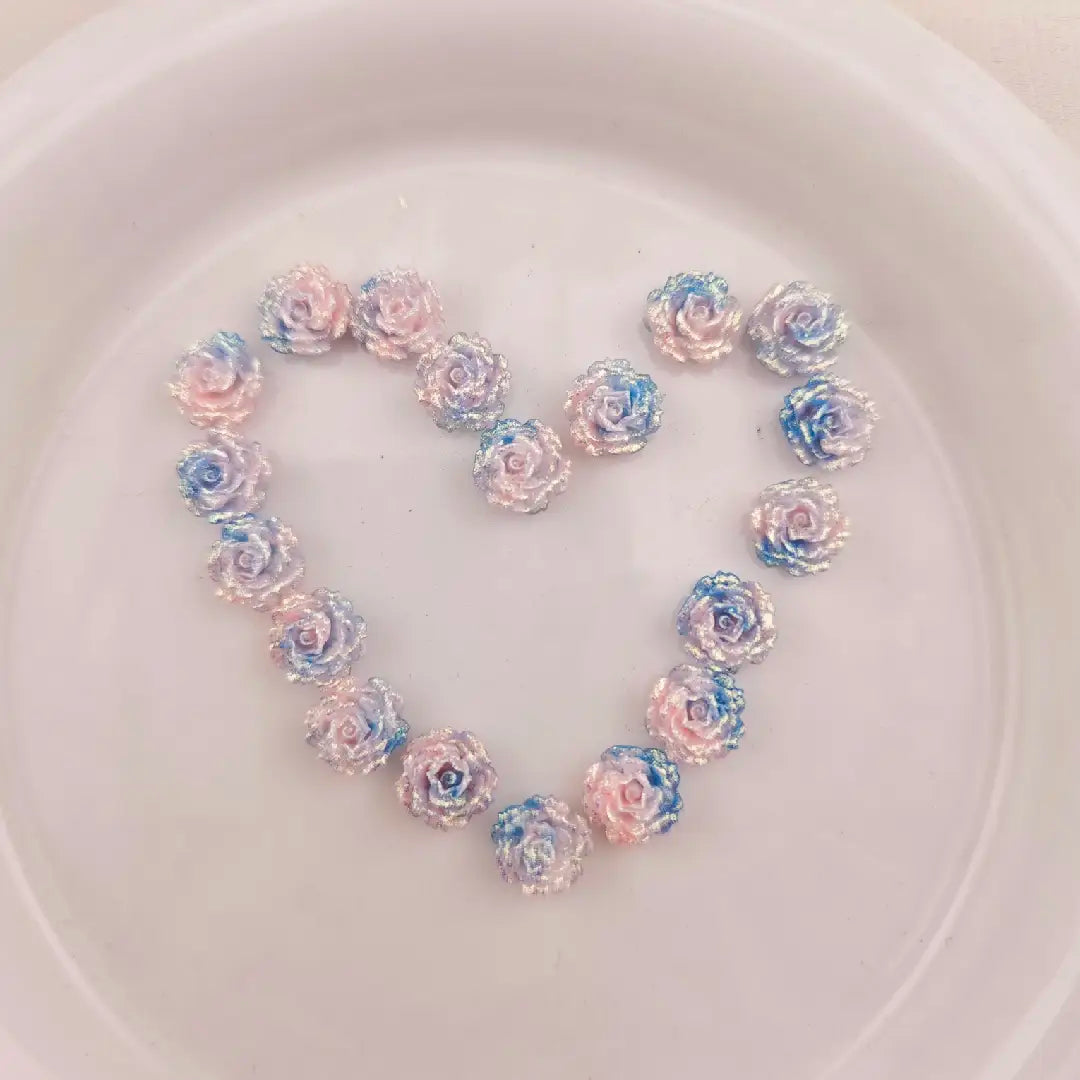 FS6081-10MM Luminous Soft Flower Charms For Nail Charms Zoe DIY Wholesale