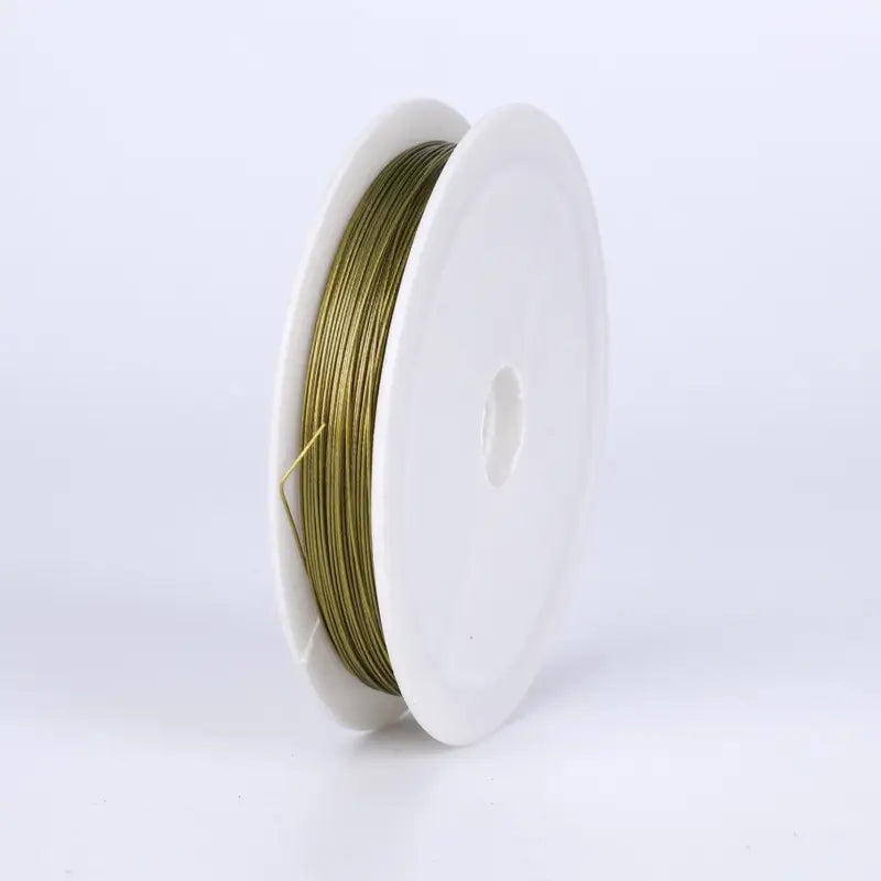 FS6931-0.3MM Gold Steel Wire For Multi-Purpose, Floristry, Decorative Objects, Jewellery Zoe DIY Wholesale