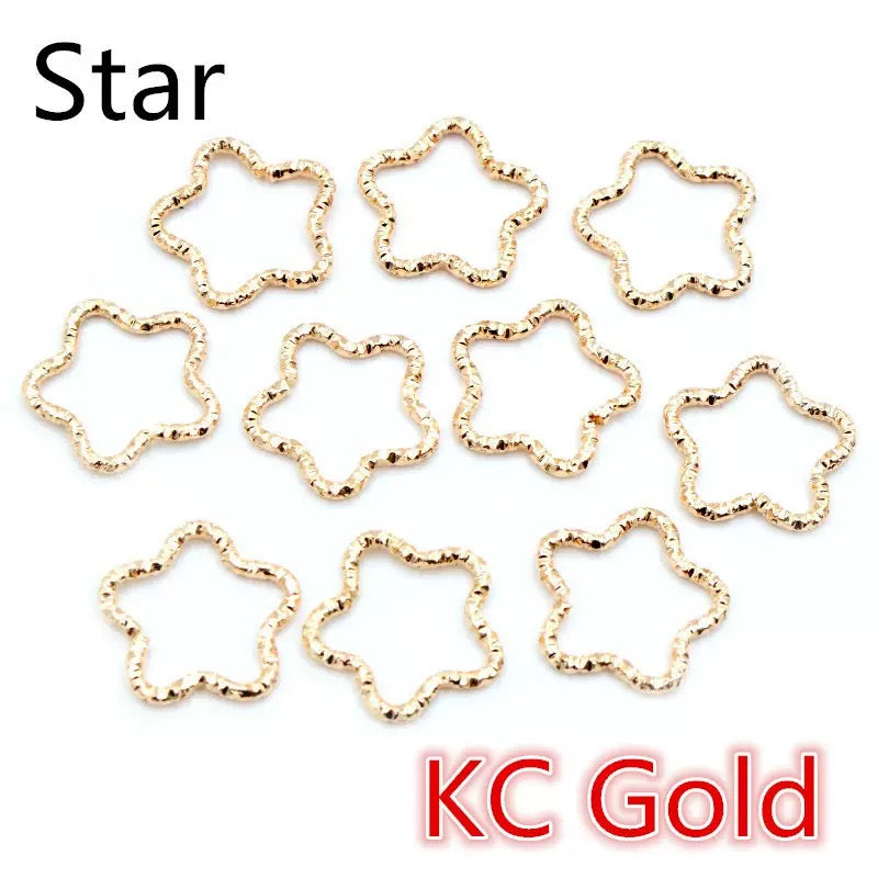 FS1586- 16mm Star Metal Jump Ring For DIY Making Zoe's DIY Shop