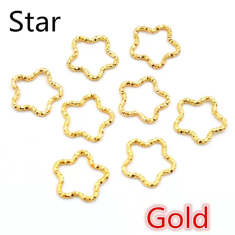 FS1586- 16mm Star Metal Jump Ring For DIY Making Zoe's DIY Shop