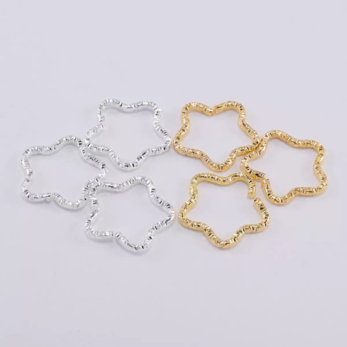 FS1586- 16mm Star Metal Jump Ring For DIY Making Zoe's DIY Shop