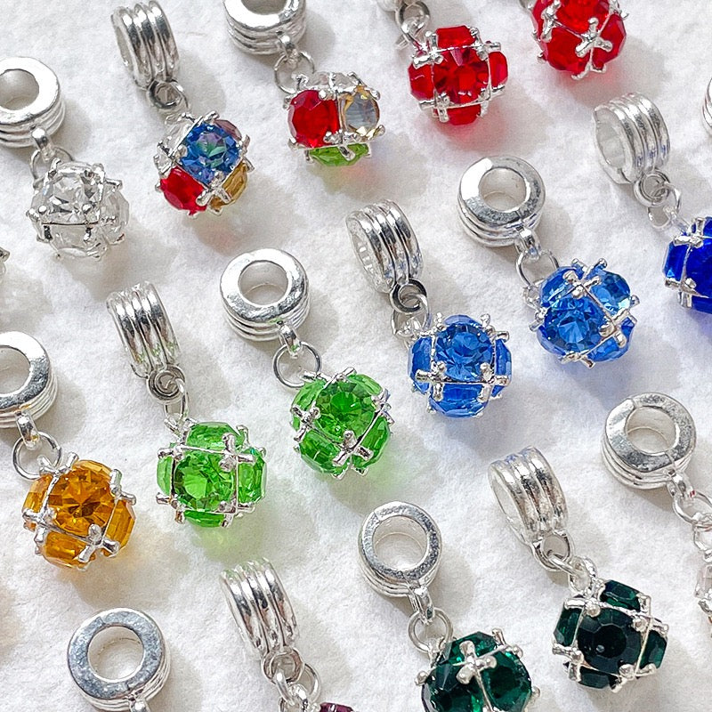FS1093- Mixed Color Crystal Spacer Charms For Jewelry Making Zoe's DIY Shop