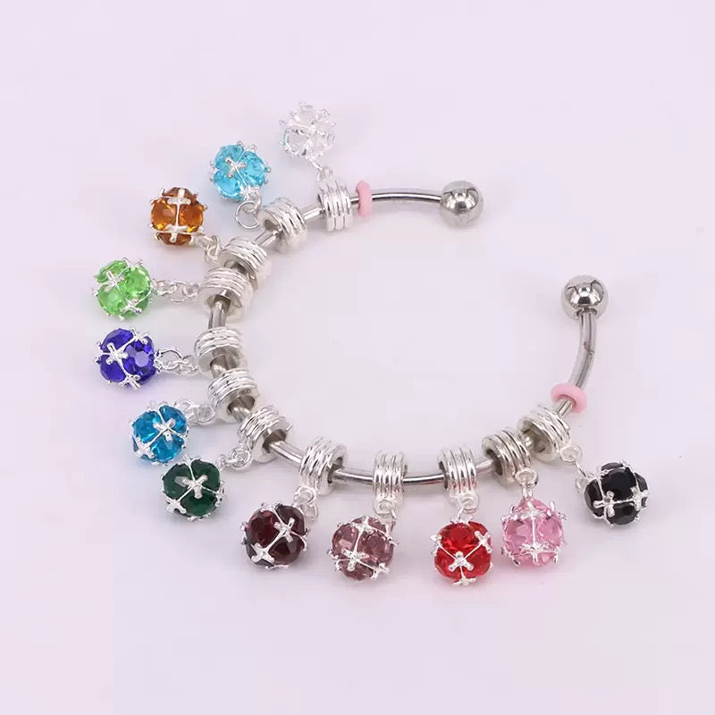 FS1093- Mixed Color Crystal Spacer Charms For Jewelry Making Zoe's DIY Shop