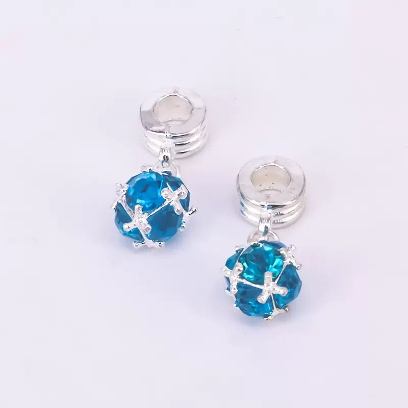 FS1093- Mixed Color Crystal Spacer Charms For Jewelry Making Zoe's DIY Shop