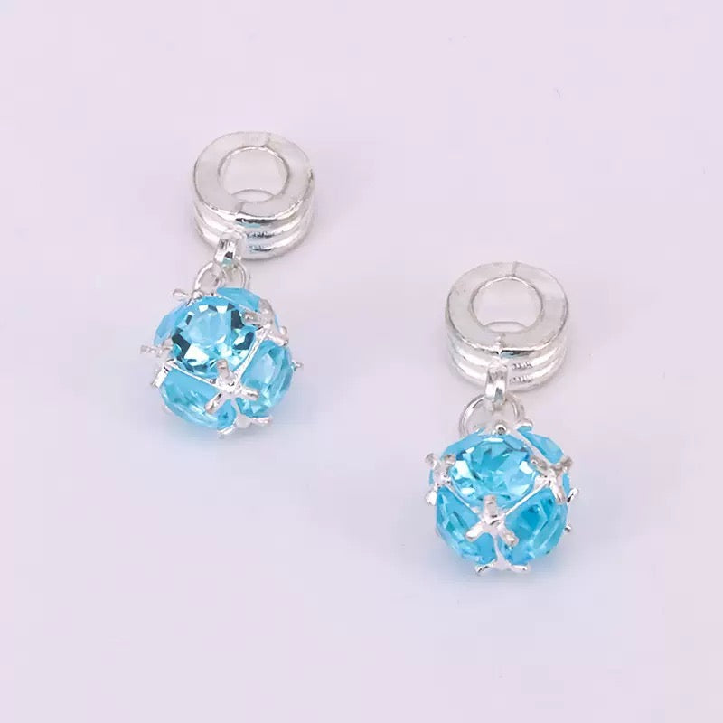 FS1093- Mixed Color Crystal Spacer Charms For Jewelry Making Zoe's DIY Shop