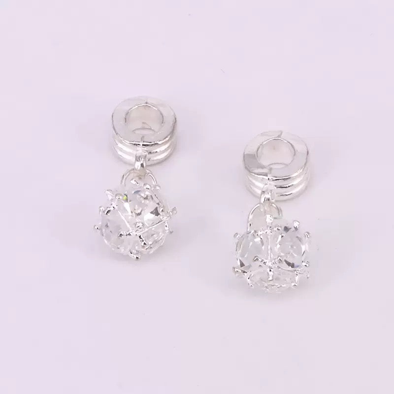 FS1093- Mixed Color Crystal Spacer Charms For Jewelry Making Zoe's DIY Shop