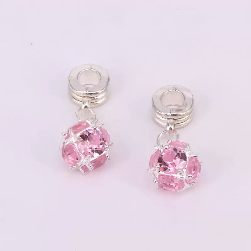 FS1093- Mixed Color Crystal Spacer Charms For Jewelry Making Zoe's DIY Shop