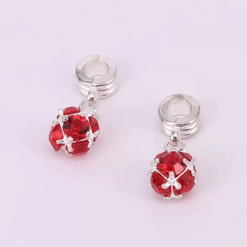 FS1093- Mixed Color Crystal Spacer Charms For Jewelry Making Zoe's DIY Shop