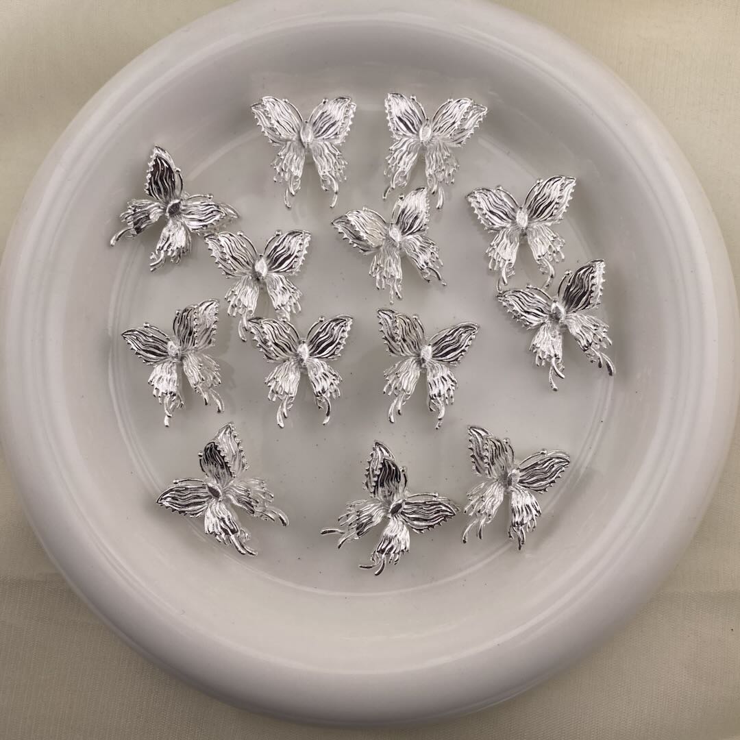 FS6935-22*22.5*7MM Butterfly Alloy Spacer Beads For Jewellery Making Crafts Coll Zoe DIY Wholesale