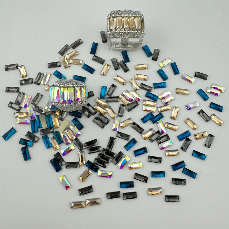 FS1273- 3*7mm  Crystal Diamond Nail Charms For Making Fancy Bead Or Fancy Pen Zoe's DIY Shop