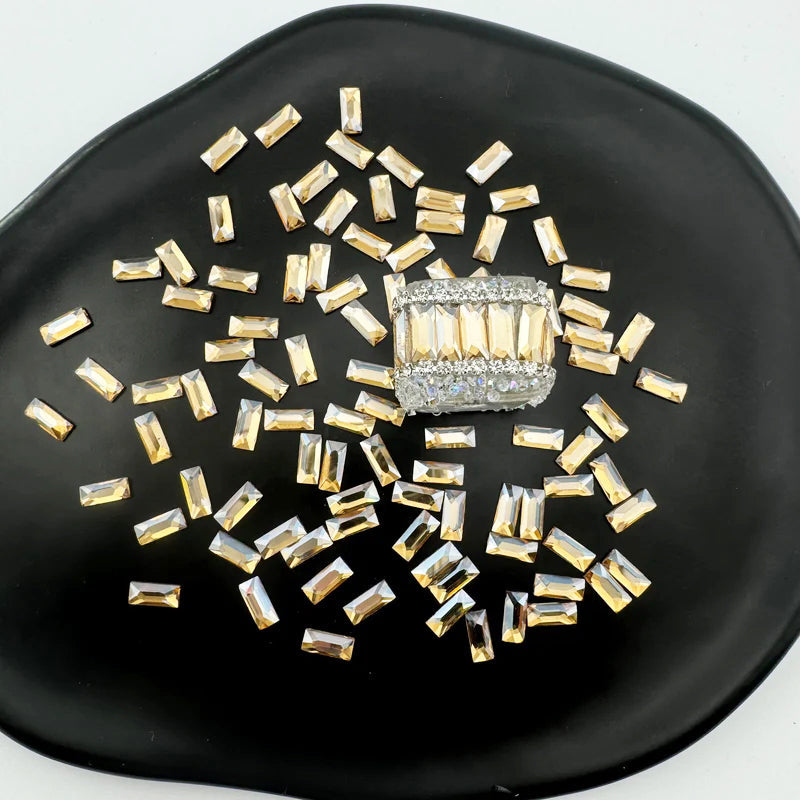 FS1273- 3*7mm  Crystal Diamond Nail Charms For Making Fancy Bead Or Fancy Pen Zoe's DIY Shop