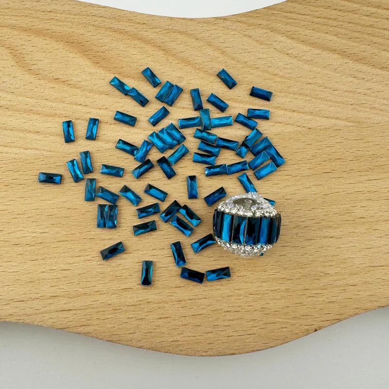 FS1273- 3*7mm  Crystal Diamond Nail Charms For Making Fancy Bead Or Fancy Pen Zoe's DIY Shop