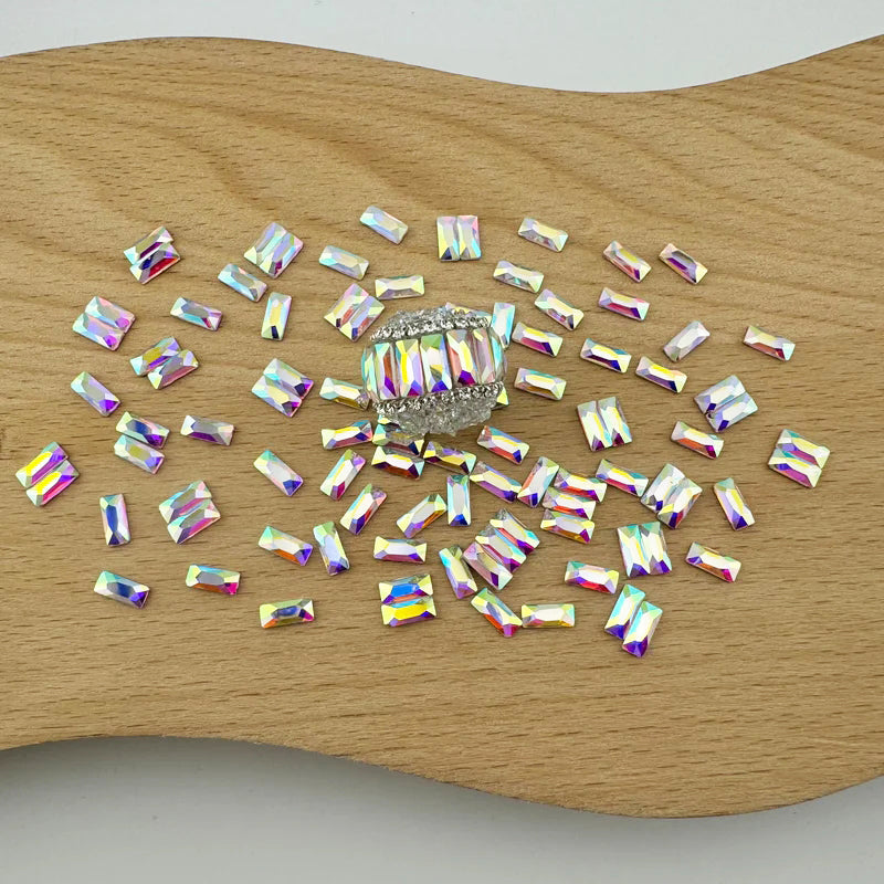 FS1273- 3*7mm  Crystal Diamond Nail Charms For Making Fancy Bead Or Fancy Pen Zoe's DIY Shop