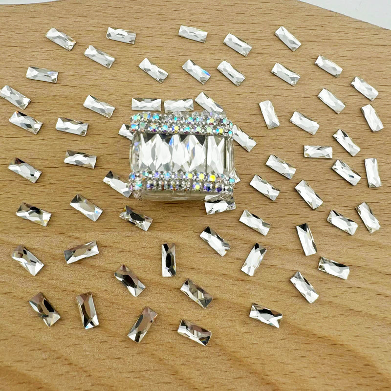 FS1273- 3*7mm  Crystal Diamond Nail Charms For Making Fancy Bead Or Fancy Pen Zoe's DIY Shop