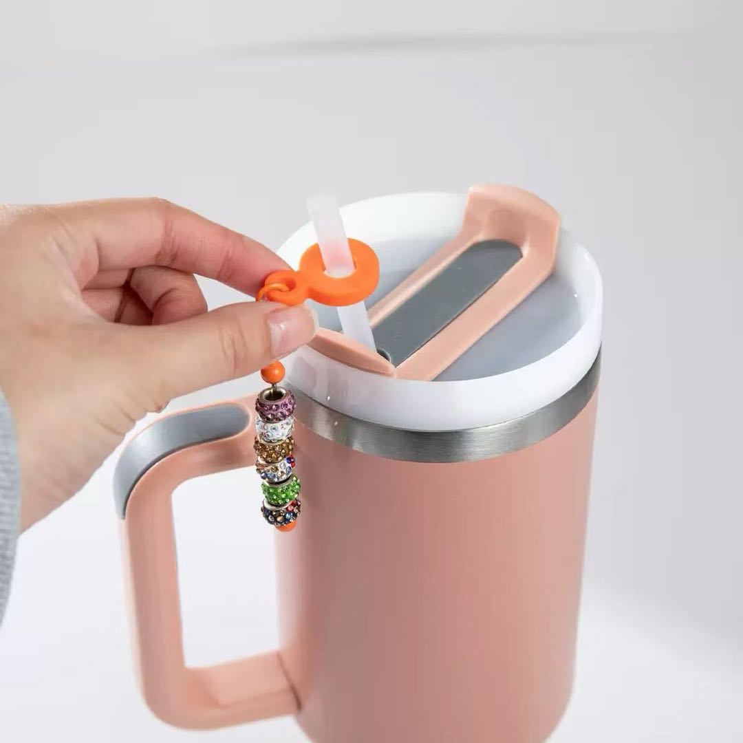 FS6939-DIY Beaded Acrylic Straw Charms Suitable For Water Cup Straw Accessories Zoe DIY Wholesale