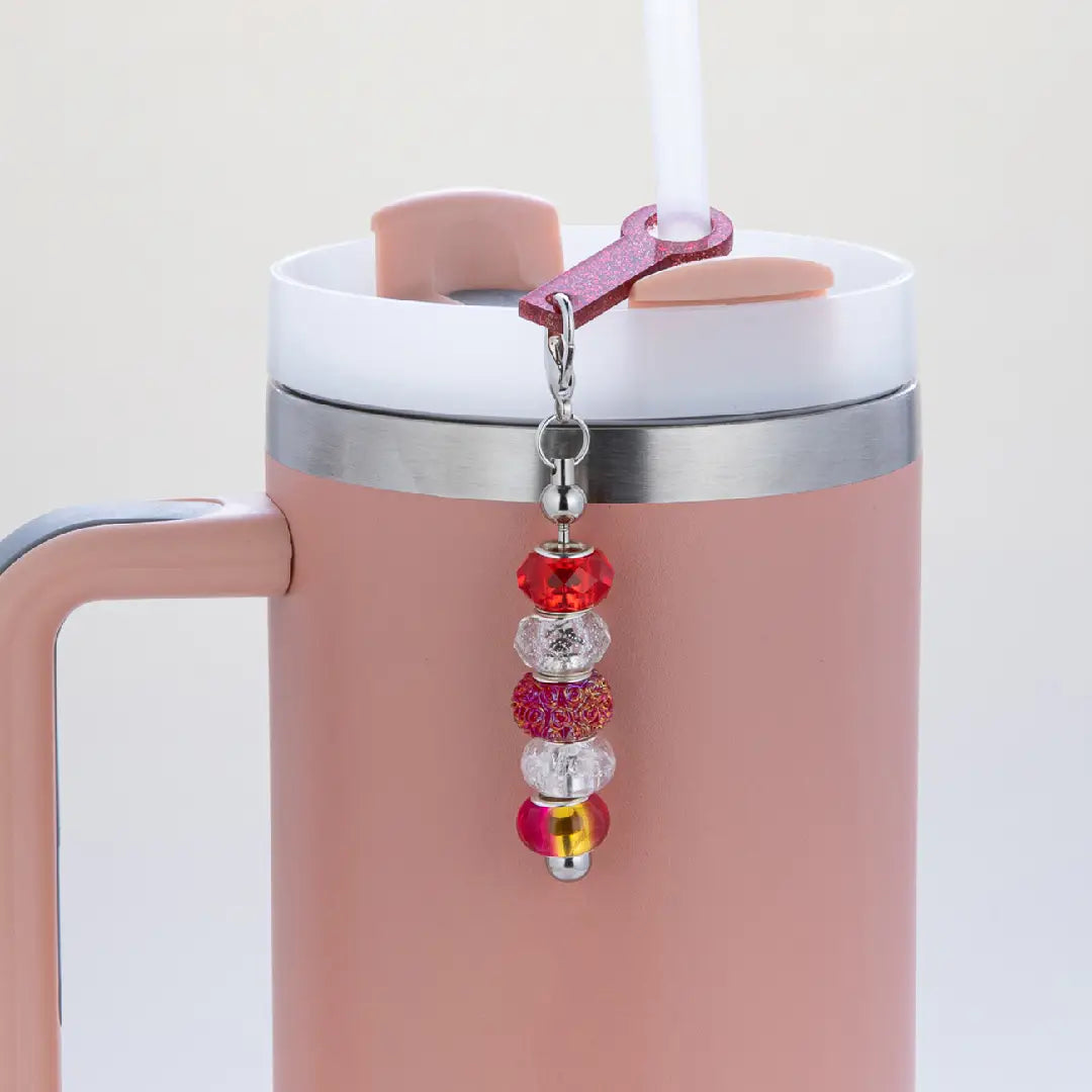 FS5695-&nbsp;DIY Beaded Acrylic Straw Charms Suitable For 8mm-10mm Water Cup Straw Accessories Zoe DIY Wholesale