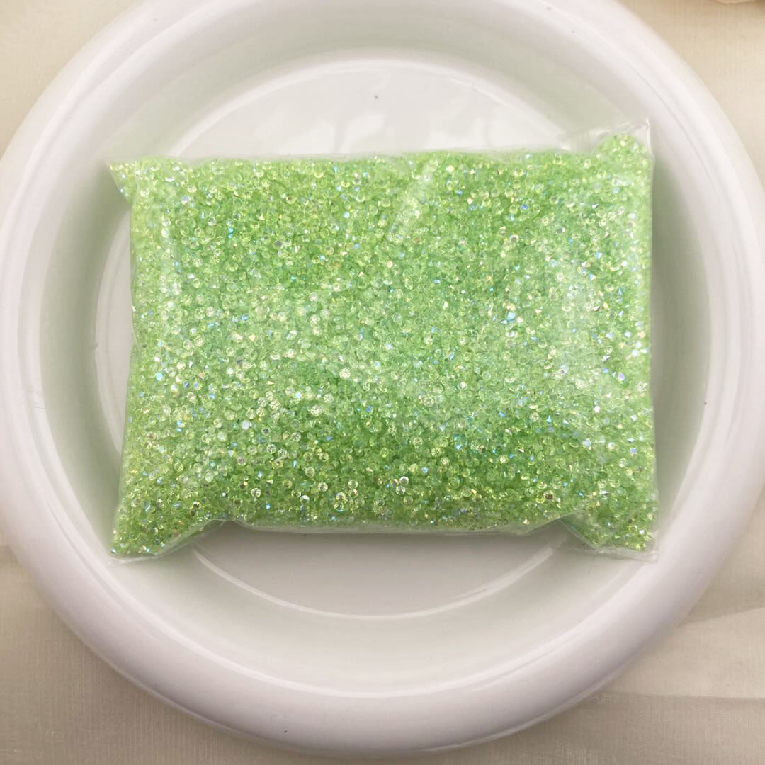 FS1115- 2MM Crystal AB Sugar Diamonds For Making Sugar Beads Or Sugar Beadable Pens Zoe's DIY Shop