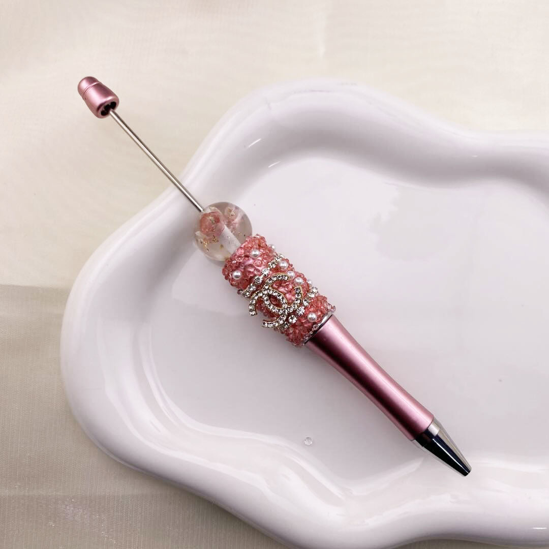 FS6952-Heavily Embellished Diamond-Beaded Pen For DIY Crafts Personalized Pen with Jewelry Beads Zoe DIY Wholesale