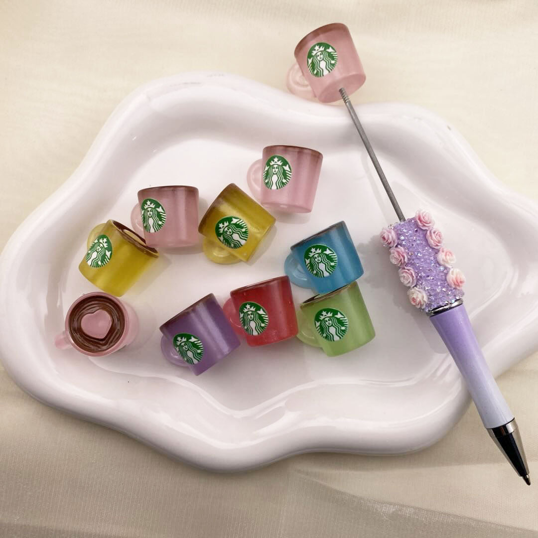 FS1665-Glowing Starbucks Pen Toppers Zoe DIY Wholesale