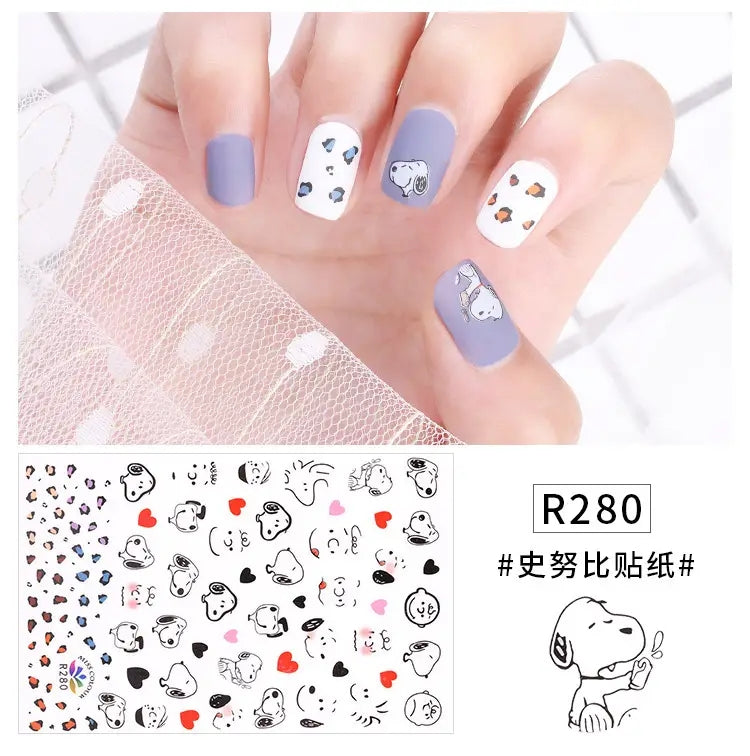 FS4169-Snoopy Nail Decals Zoe DIY Wholesale