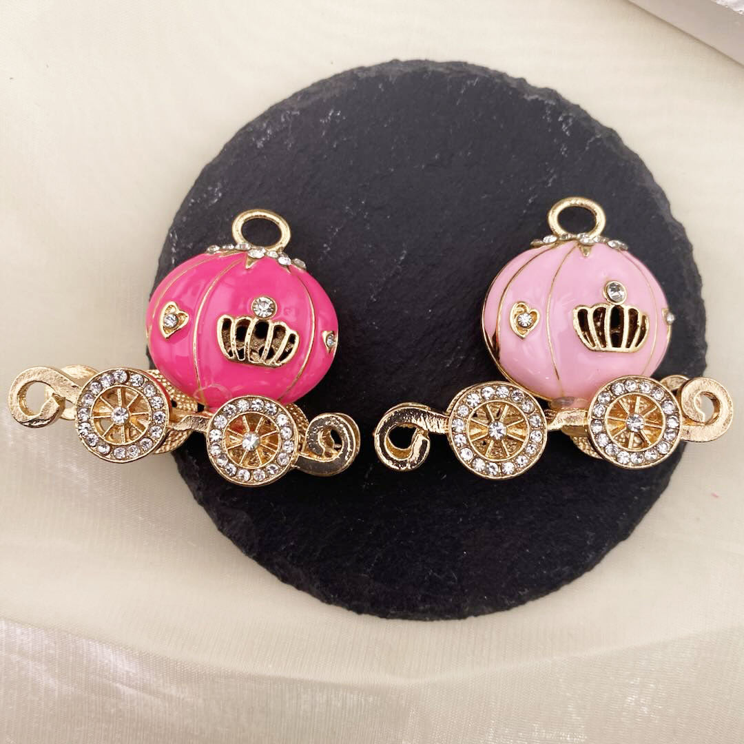 FS1426-Pumpkin Cart Alloy Charms Zoe DIY Wholesale