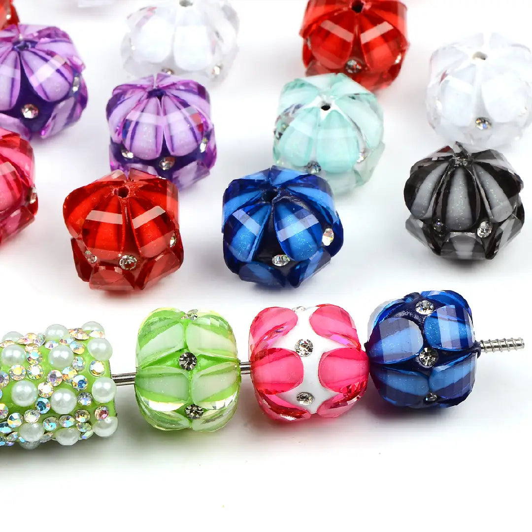 FS1221-16MM Glass Beads For Jewellery, Necklaces, Keyrings Zoe DIY Wholesale