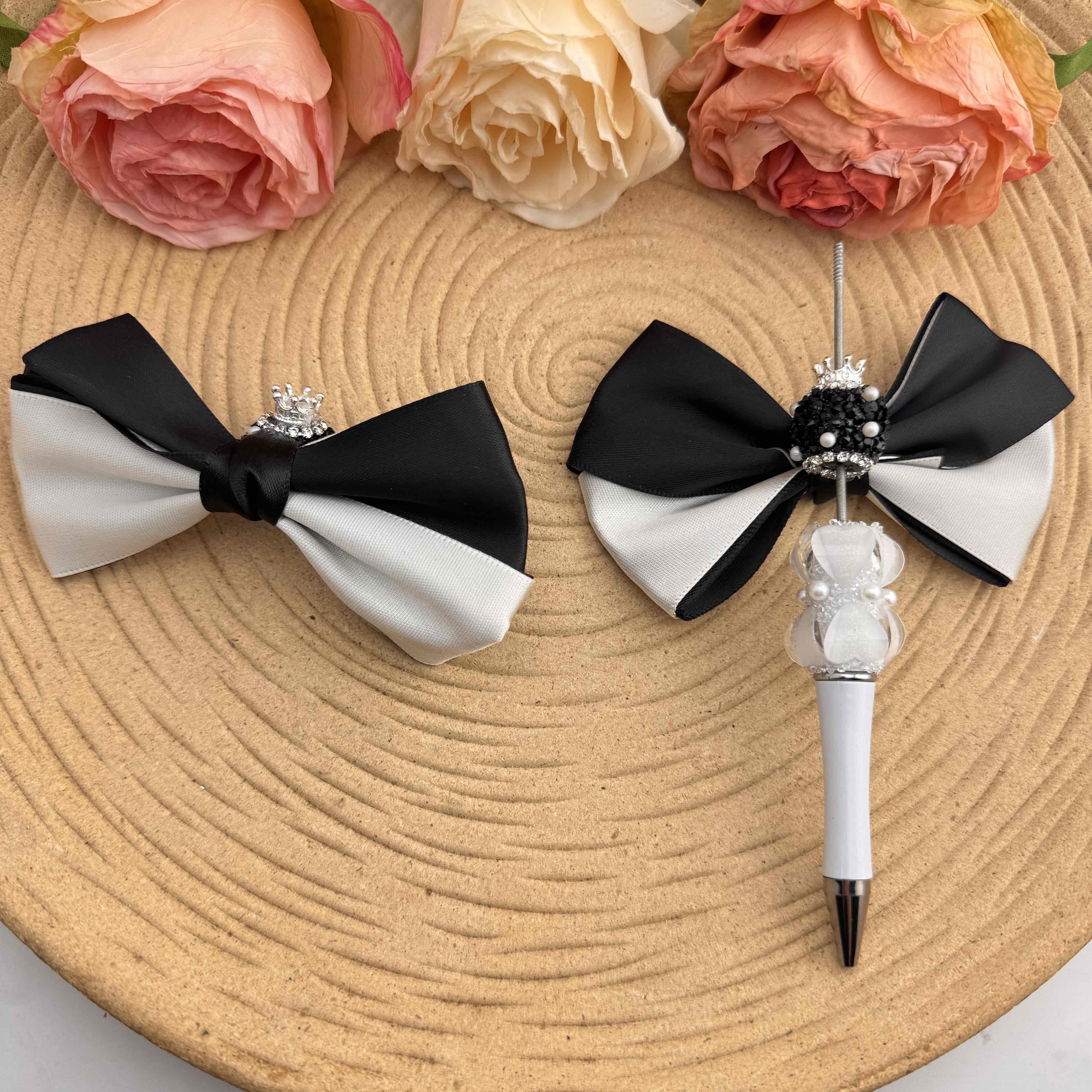 16mm Sugar Beads With Bow For Beadable Pens Keychain Making Zoe DIY Wholesale