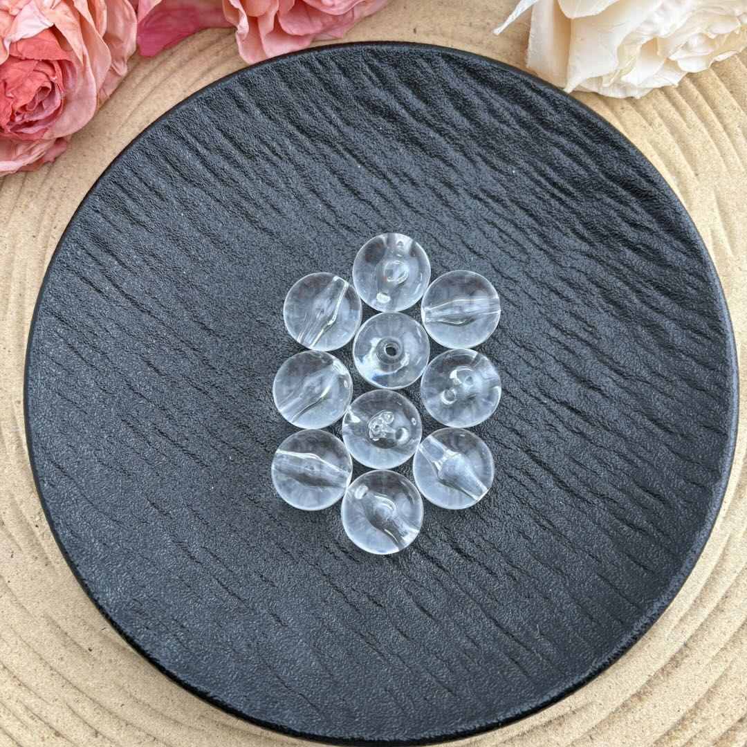 FS0879-18MM Clear Round Beads - Zoe DIY Wholesale