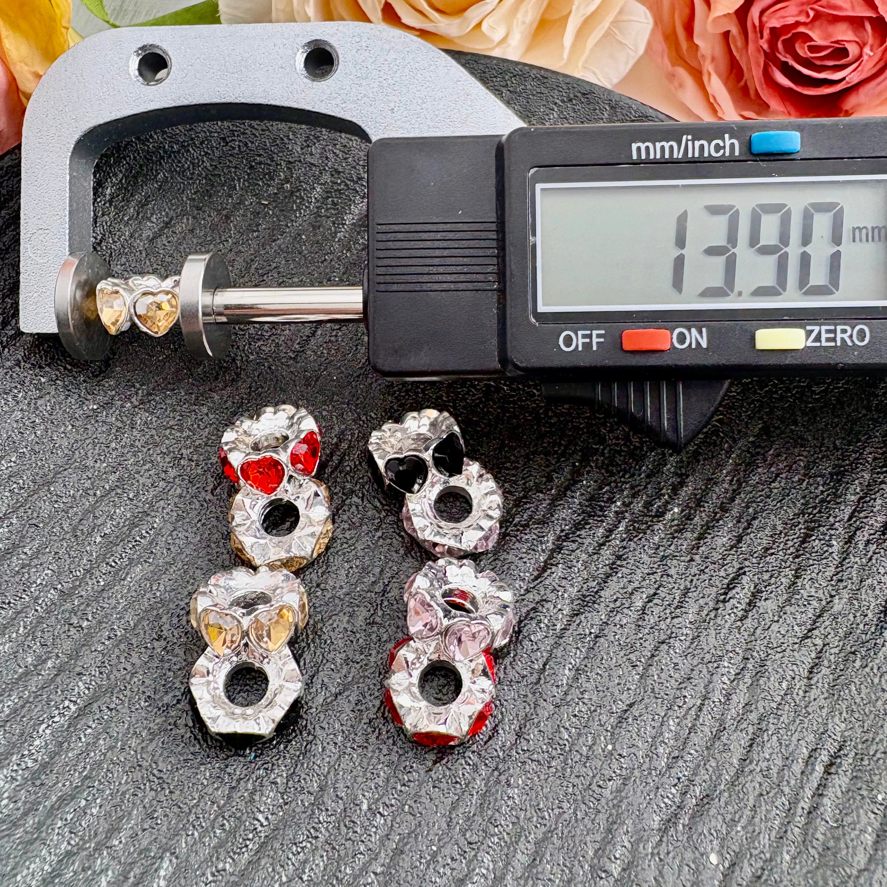 FS10885-14MM Metal Alloy Heart Spacer