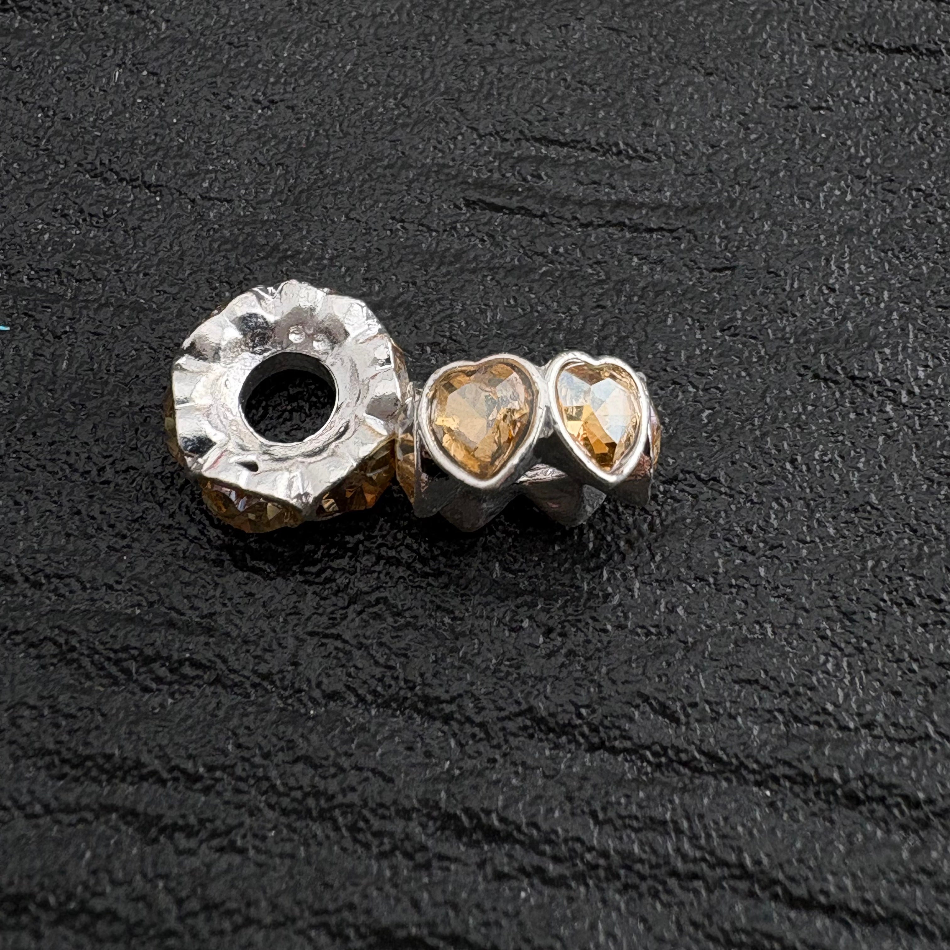 FS10885-14MM Metal Alloy Heart Spacer