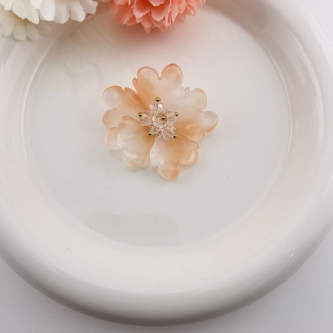 FS6928-36MM Glazed Double-Layer Peony For Decoration DIY Craft