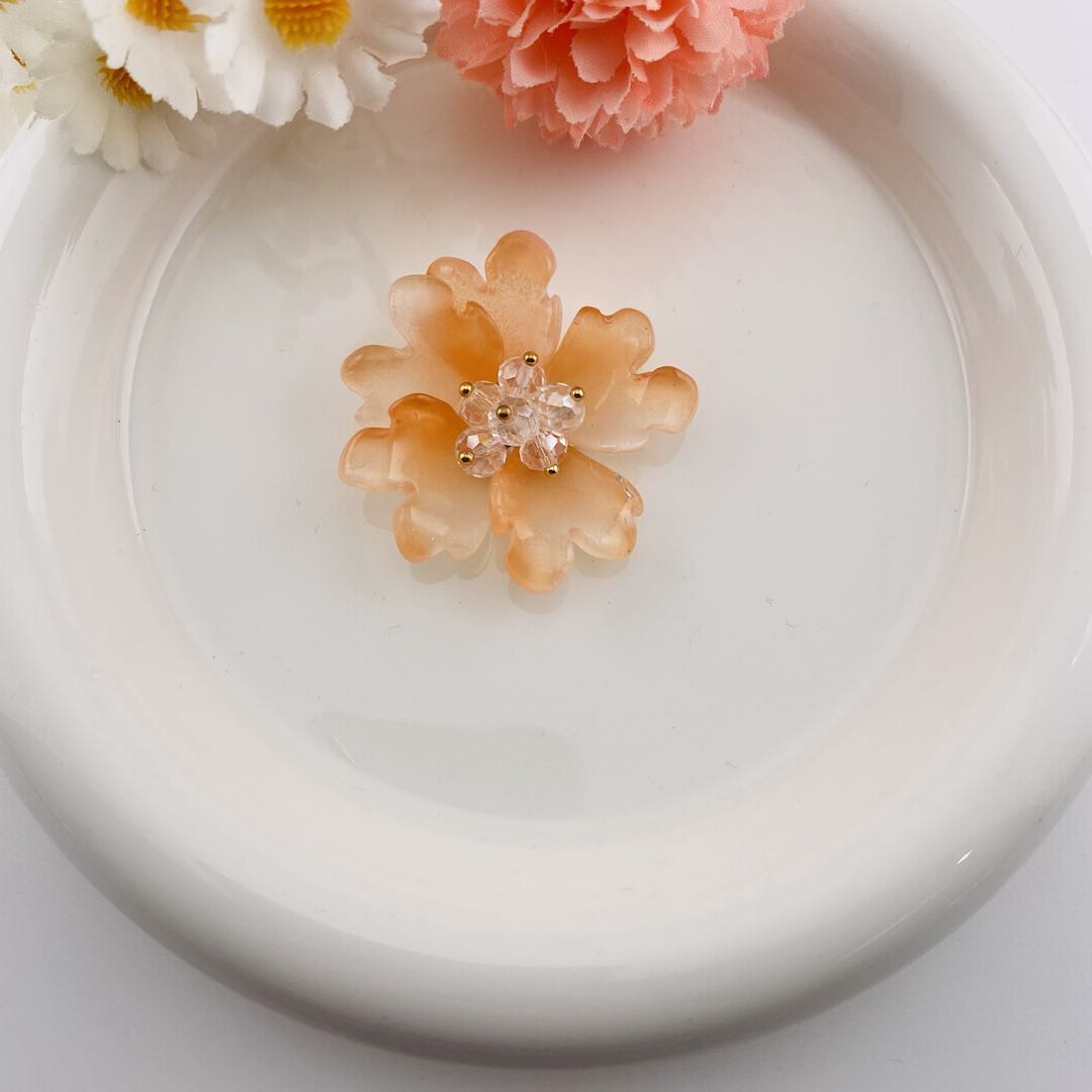 FS6928-36MM Glazed Double-Layer Peony For Decoration DIY Craft