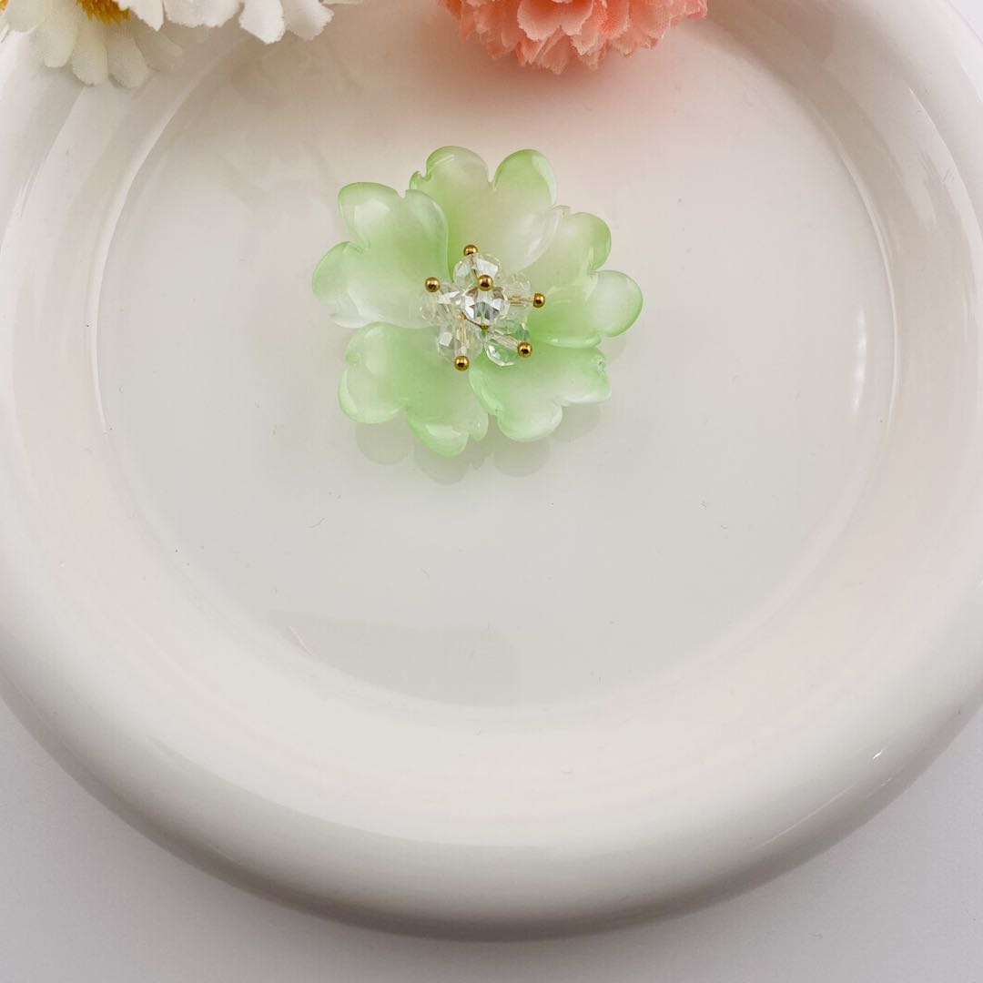 FS6928-36MM Glazed Double-Layer Peony For Decoration DIY Craft