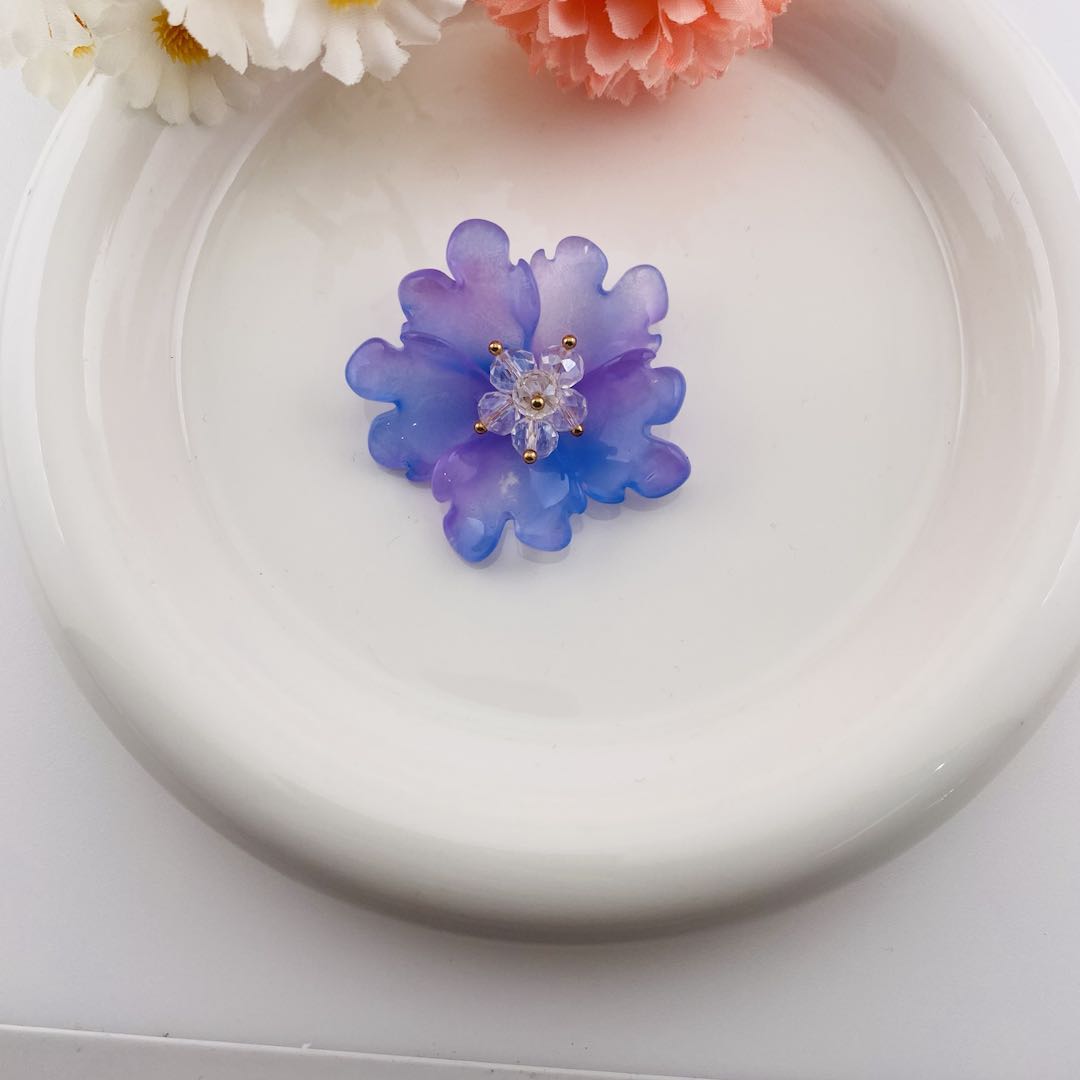 FS6928-36MM Glazed Double-Layer Peony For Decoration DIY Craft