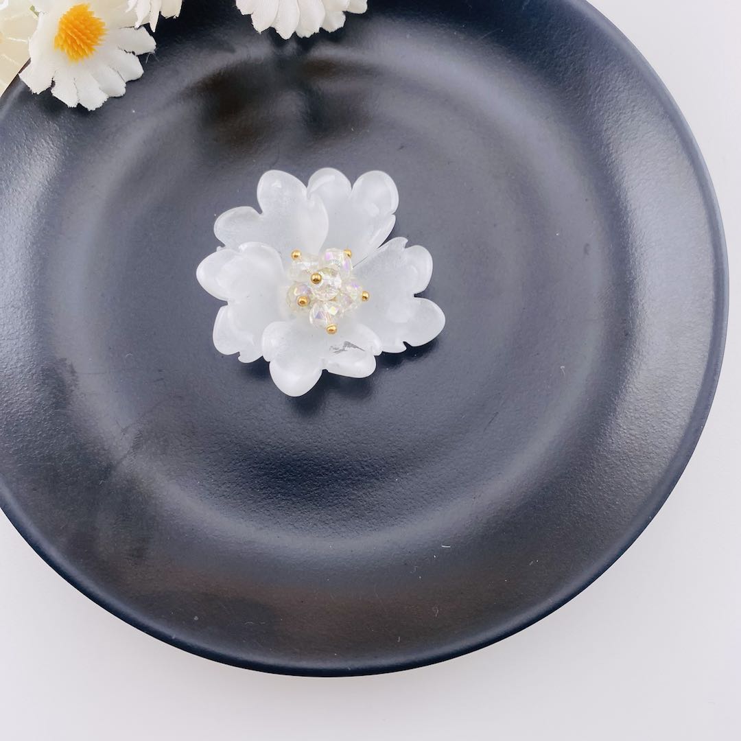 FS6928-36MM Glazed Double-Layer Peony For Decoration DIY Craft