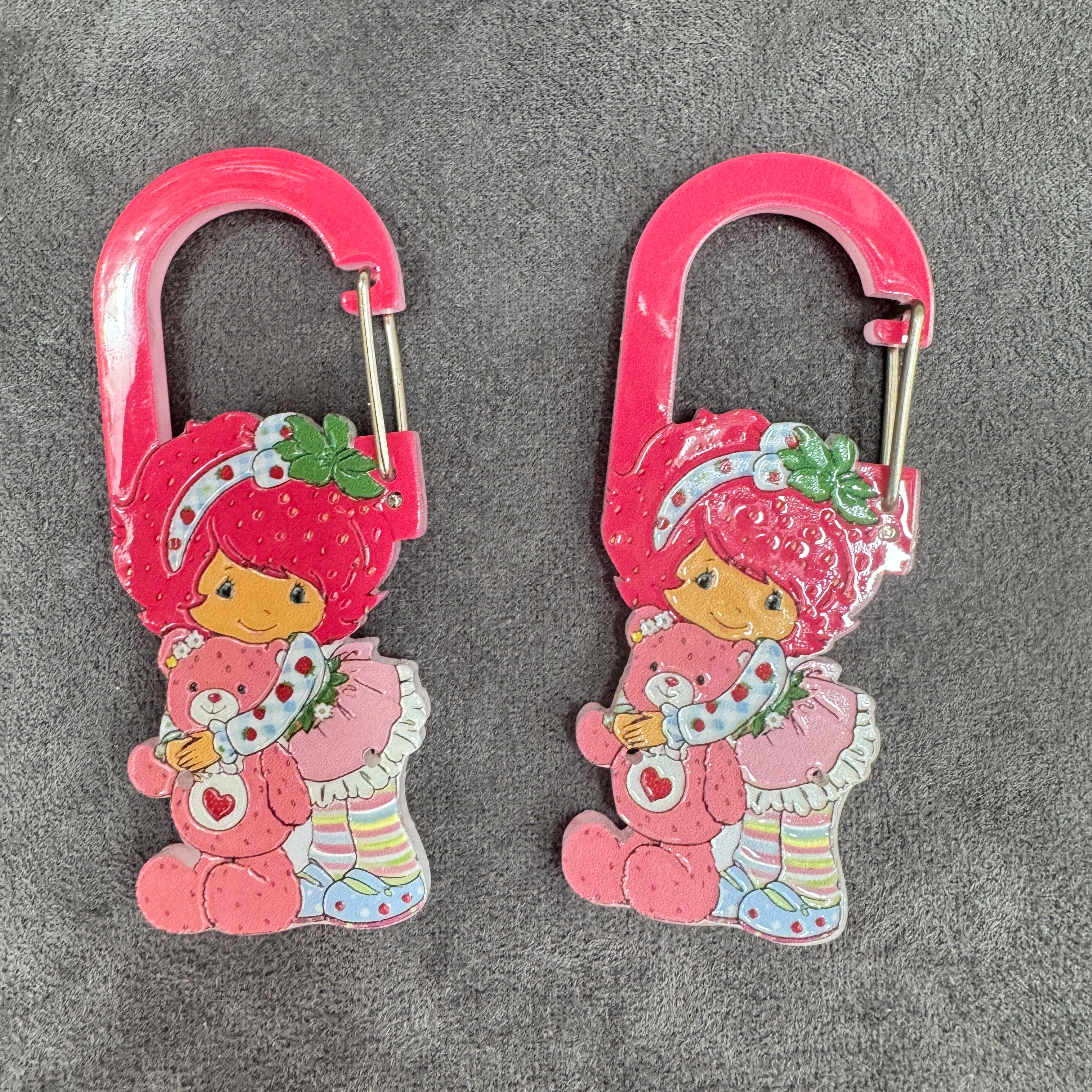 Strawberry Girl Bag Charm Pendants,Decorative Bag DIY Accessories,As Picture Shows