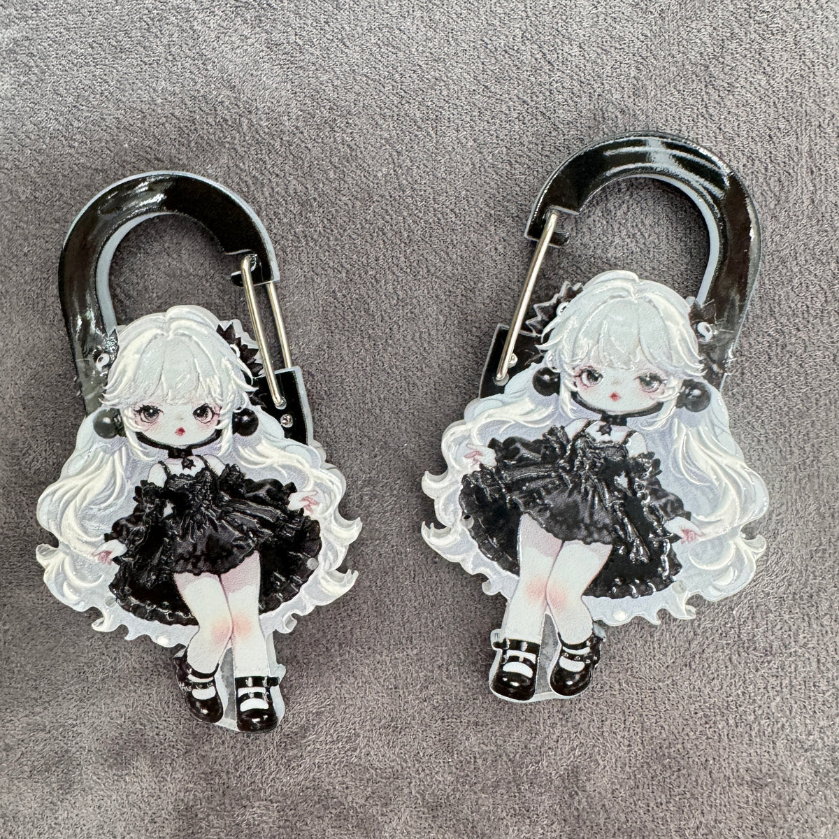 Gothic Lolita Girl Bag Charm Pendants,Decorative Bag DIY Accessories,As Picture Shows