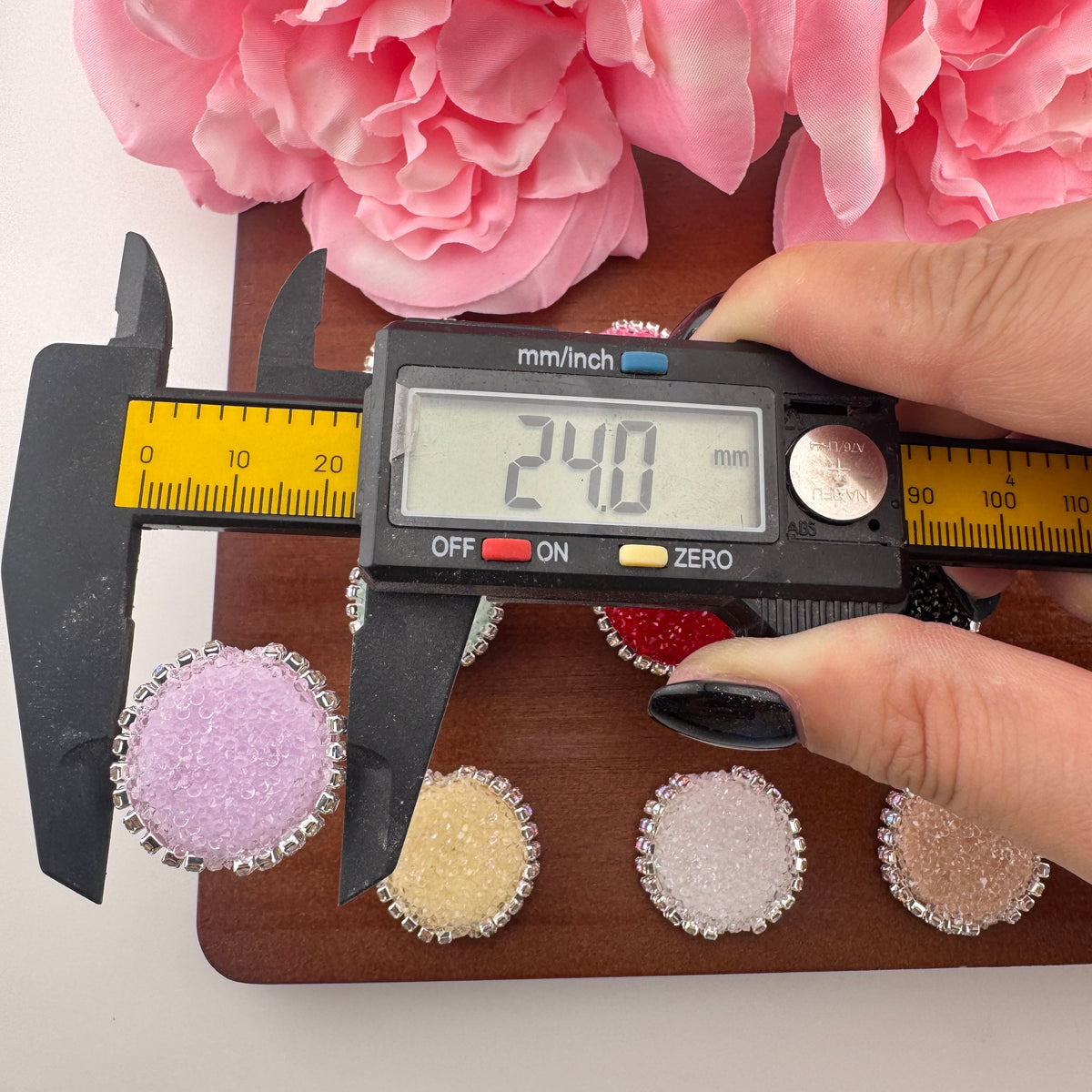 FS20732-About 25mm Sugar Base Beads For Making Fancy Beads